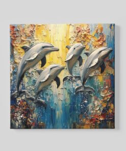 Dolfijnen Canvas Schilderij