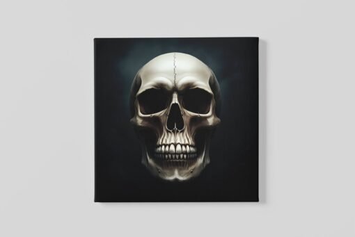 Vierkant Schilderij Schedel