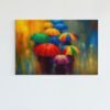 ALIVA 1403 moderne kunst met paraplus canvas schilderij