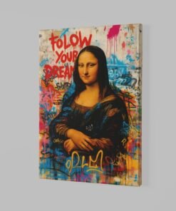 ALIVA 1404 graffiti mona lisa street art canvas schilderij a
