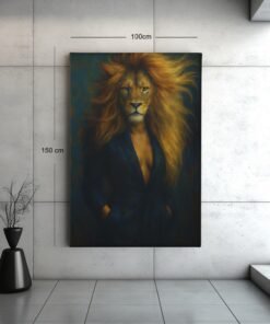 vrouw-met-leeuwengezicht-uniek-dieren-en-vrouwen-schilderij-d