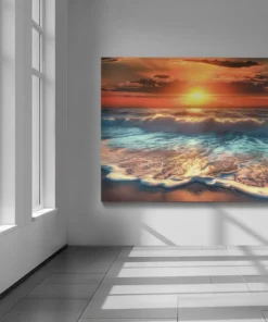 ALIVA 1425 canvas schilderij zonsondergang