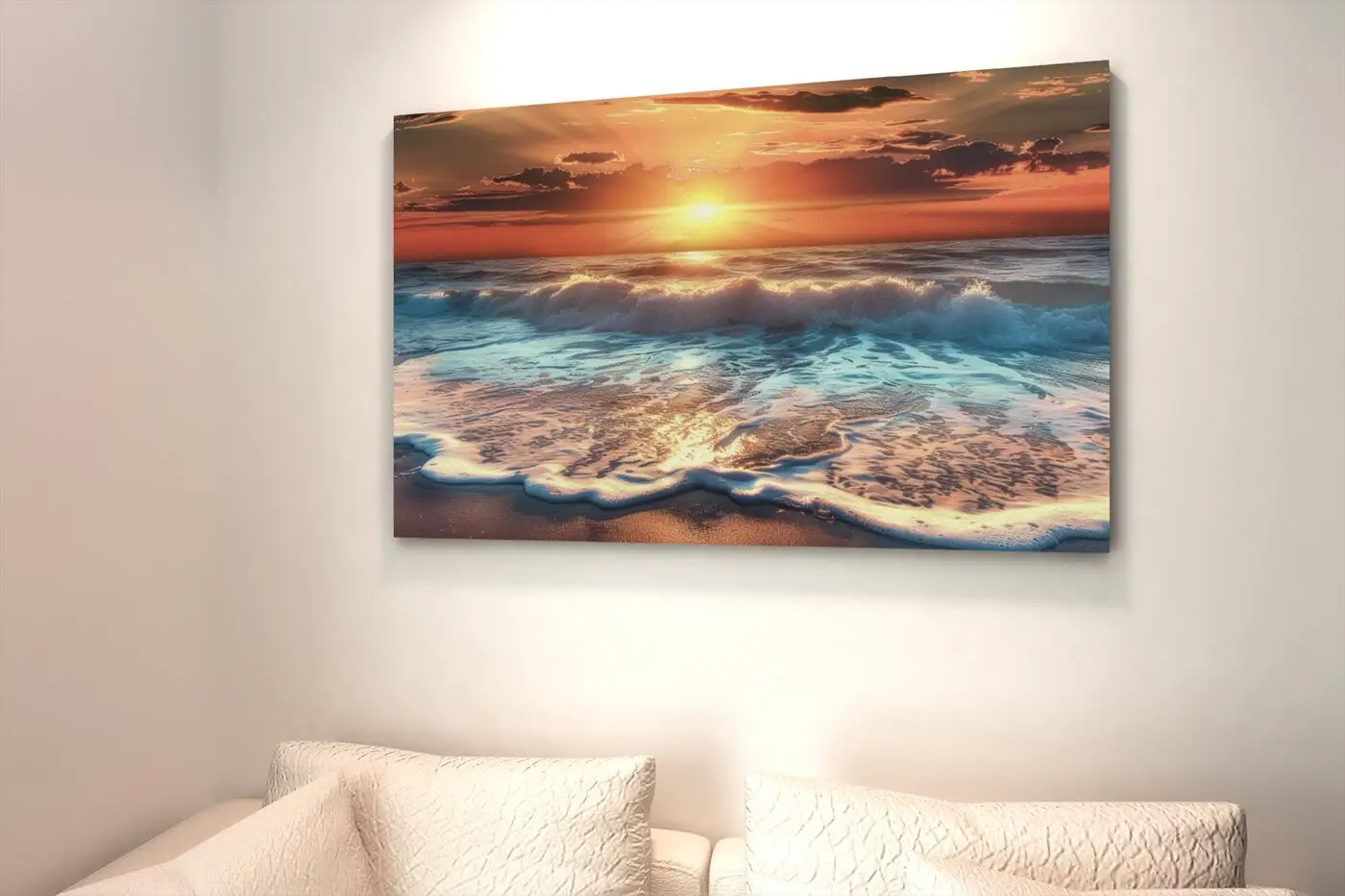 ALIVA 1425 canvas schilderij zonsondergang a
