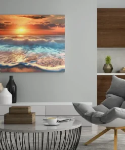 ALIVA 1425 canvas schilderij zonsondergang b