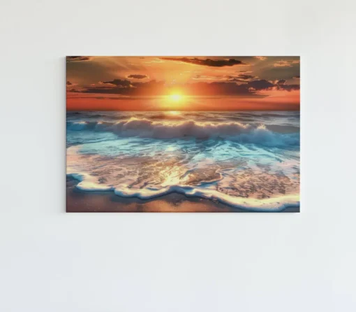 ALIVA 1425 canvas schilderij zonsondergang c