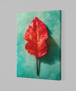 ALIVA 1428 herfstblad abstract canvas schilderij a 1