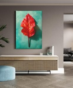ALIVA 1428 herfstblad abstract canvas schilderij b 1
