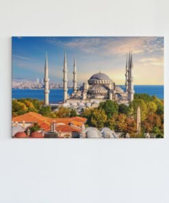 Sultan Ahmet Moskee Istanbul Canvas Schilderij