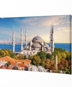Alternative view of Sultan Ahmet Moskee Istanbul Canvas Schilderij