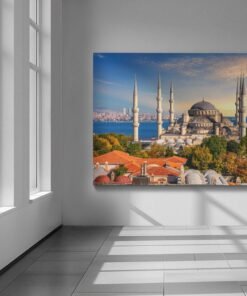 Sultan Ahmet Moskee Istanbul Canvas Schilderij - Afbeelding 4