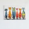 ALIVA 1435 katten abstract canvas schilderij