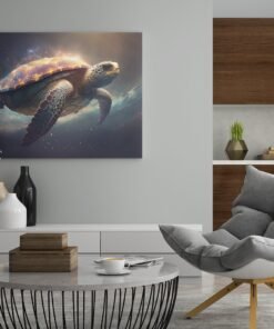 ALIVA 1440 zeeschildpad canvas schilderij b