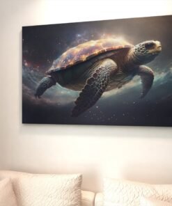 ALIVA 1440 zeeschildpad canvas schilderij c