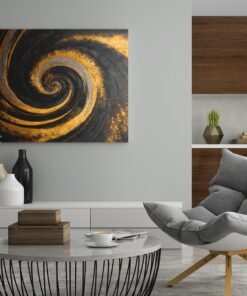 ALIVA 1442 hypnotische sspiraal canvas schilderij b