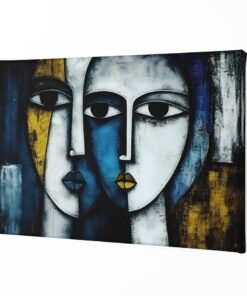 Alternative view of 2 Gezichten Abstract Canvas Schilderij
