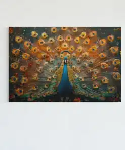 Pauw Canvas Schilderij