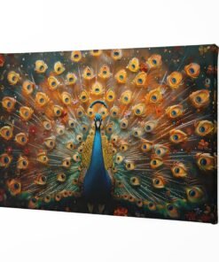 ALIVA 1446 pauw canvas schilderij a 1
