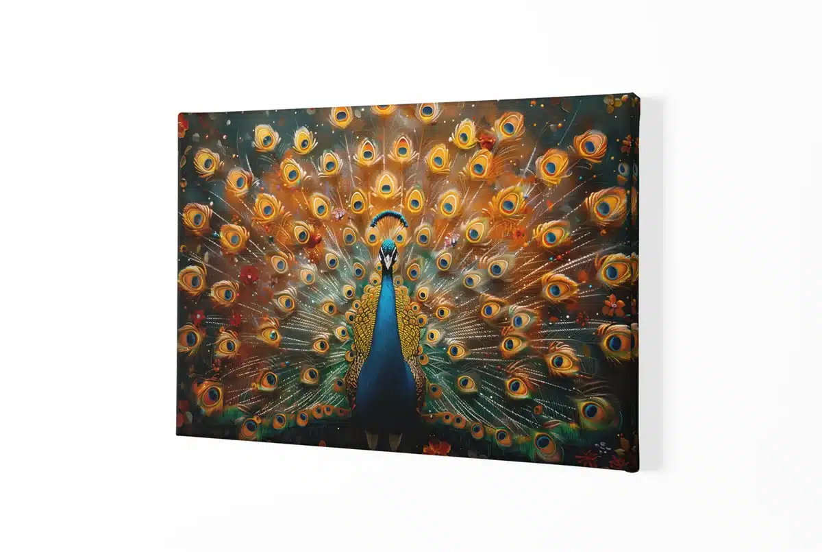 Pauw Canvas Schilderij - Afbeelding 2