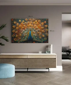 Pauw Canvas Schilderij