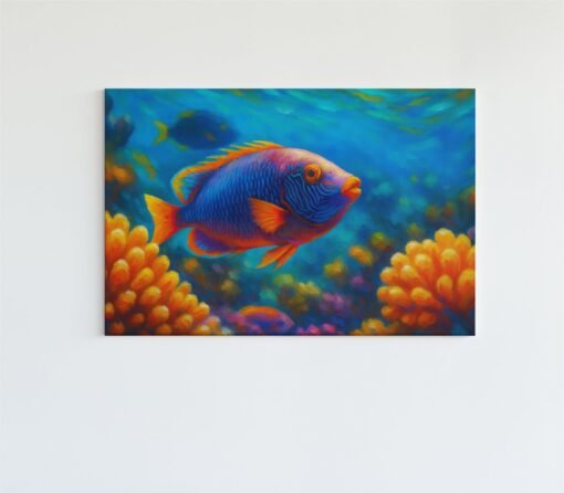Kleurrijke Zee Vis Canvas Schilderij