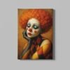 ALIVA 1454 vrouwlijke clown canvas schilderij