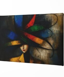 ALIVA 1460 de mystieke vrouw canvas schilderij a