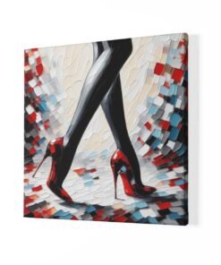 Alternative view of Red High Heels Canvas Schilderij