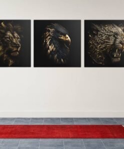 Wilde Dieren Drieluik Schilderijen