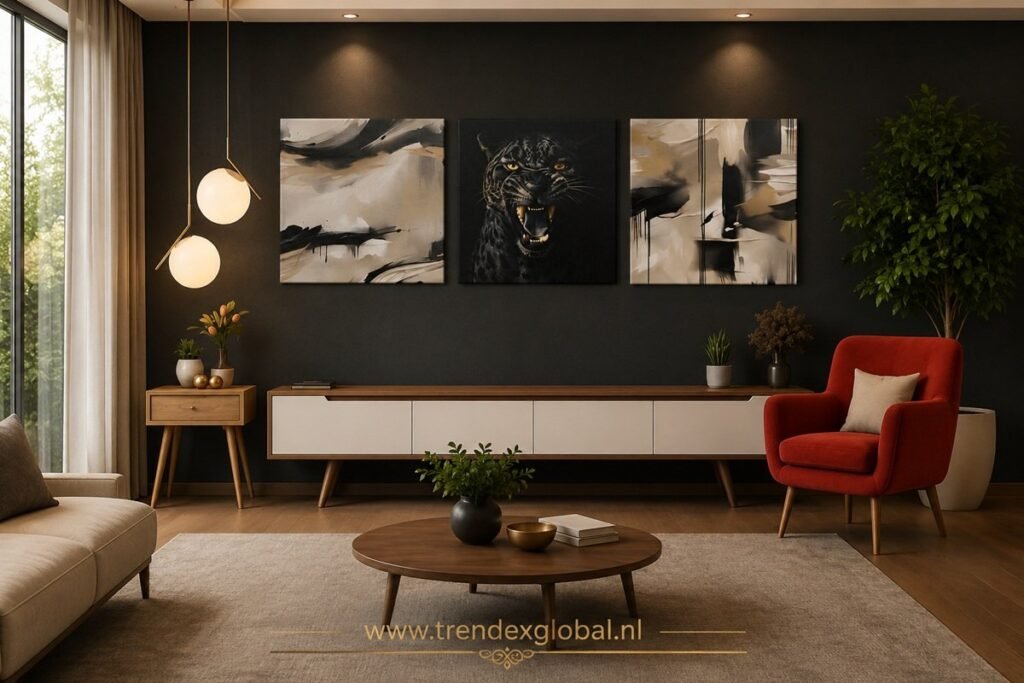 luipaard-drieluik-schilderij-b