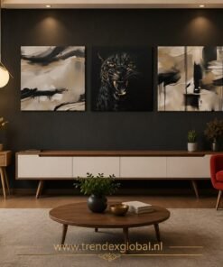luipaard-drieluik-schilderij-b