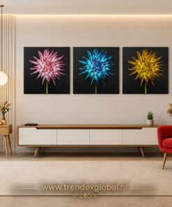 Bloemen Drieluik Schilderijen
