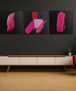 OLIVA 1015 roze drieluik canvas schilderijen b 1