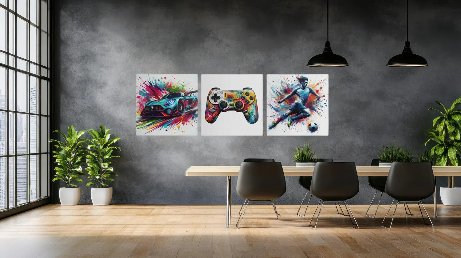 Drieluik Canvas Schilderij Gaming Thema - Afbeelding 4