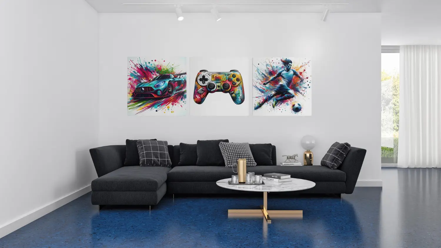 Drieluik Canvas Schilderij Gaming Thema - Afbeelding 7