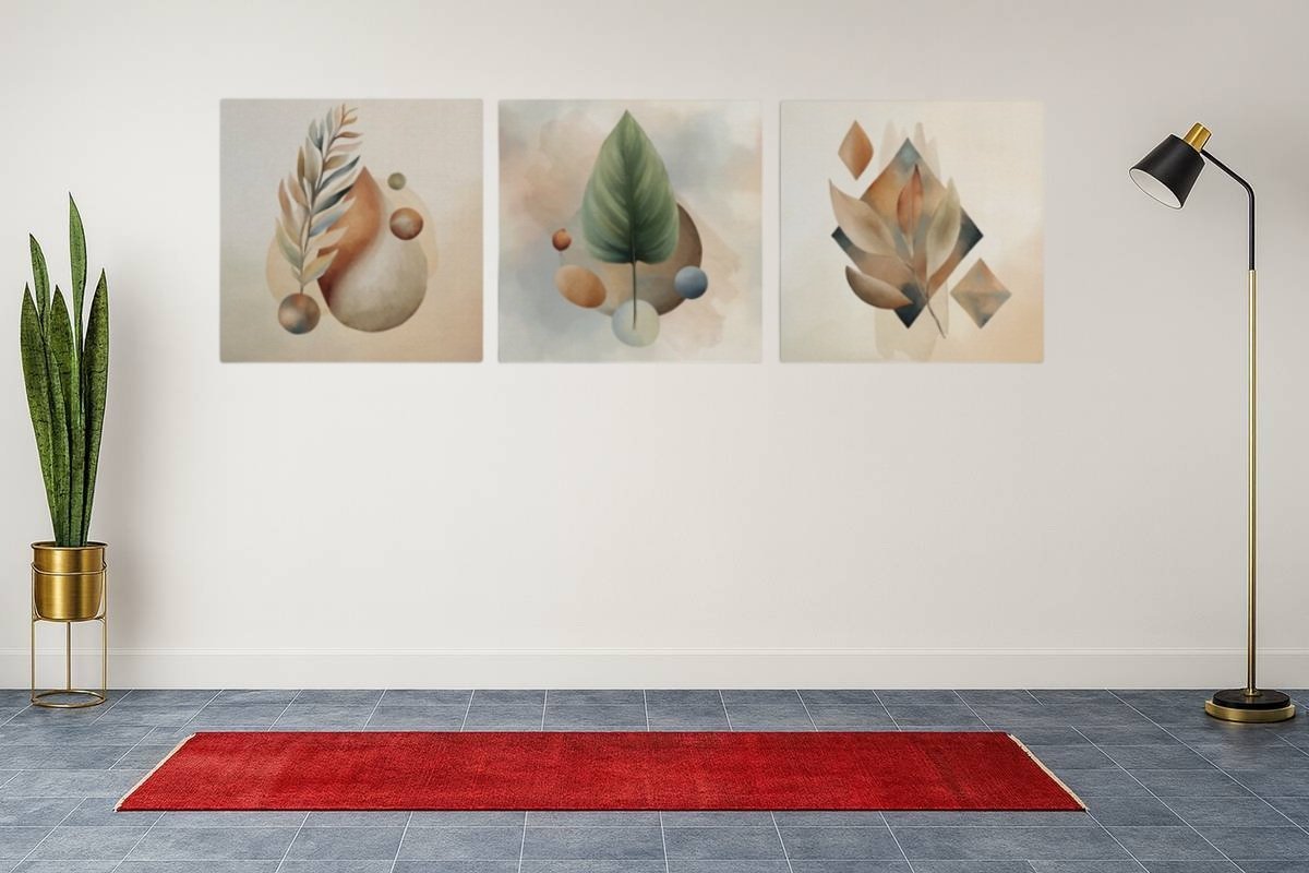 Drieluik Schilderij Abstract Modern