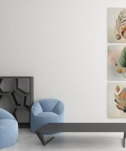 Alternative view of Drieluik Schilderij Abstract Modern