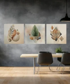 OLIVA 1017 drieluik schilderijen abstract modern j