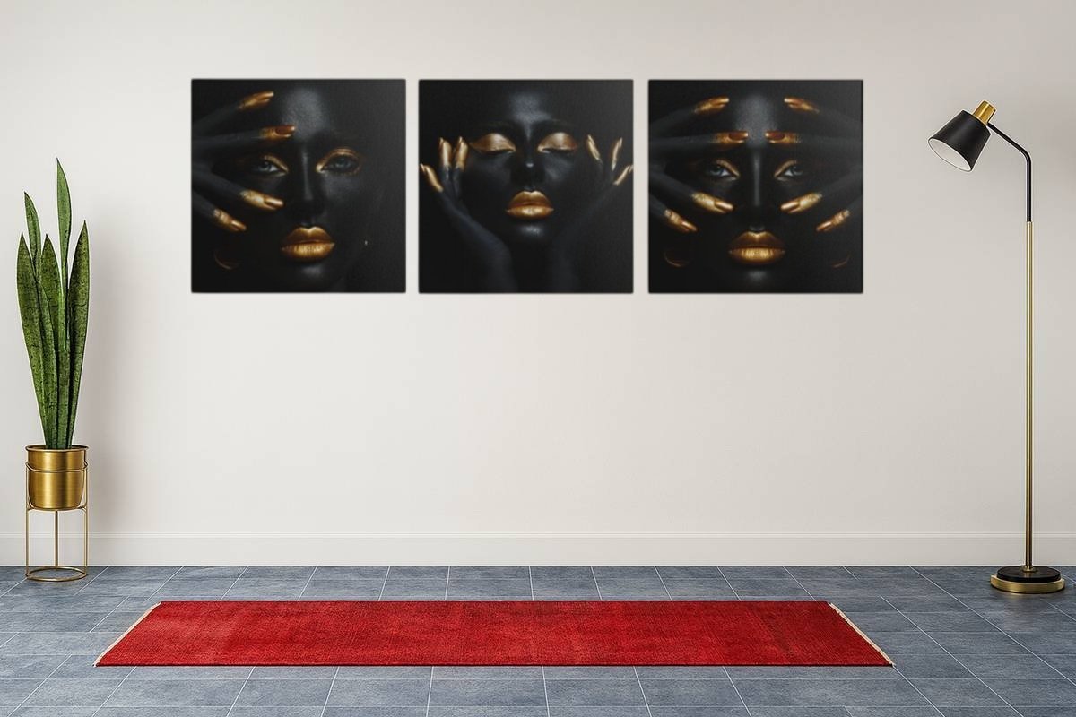 Vrouw Drieluik Schilderij