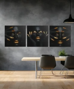 OLIVA 1019 vrouw drieluik schilderij j