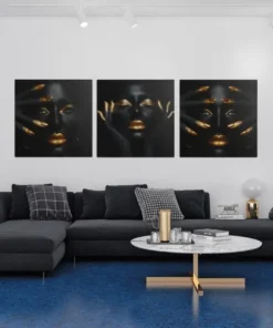 OLIVA 1019 vrouw drieluik schilderij k