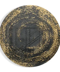 Zwart Goud Glasschilderij