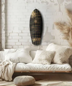 ksrf 1004 f gouden surfboard glasschilderij