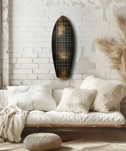 ksrf 1005 f goud surfboard glasschilderij