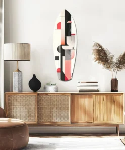 Moderne Golf Surfboard Glasschilderij - Afbeelding 10