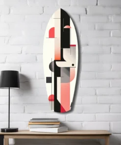 Moderne Golf Surfboard Glasschilderij - Afbeelding 8