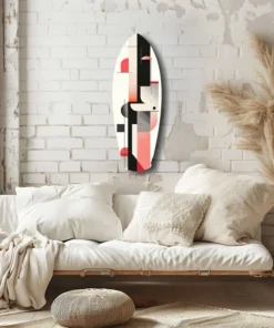 Moderne Golf Surfboard Glasschilderij - Afbeelding 6