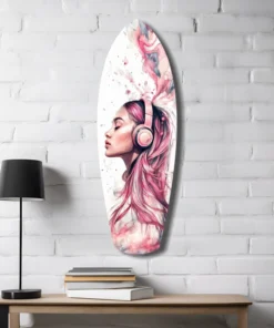 ksrf 1007 d dreamwave beats surfboard glasschilderij