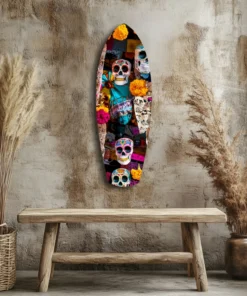ksrf 1010 c schedels surfboard glasschilderij