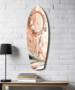 Dromenvanger Surfboard Glasschilderij - Afbeelding 4