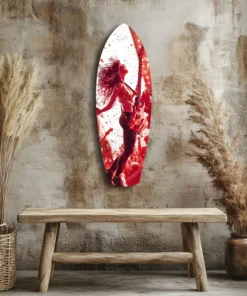 ksrf 1017 c soul of the music surfboard glasschilderij
